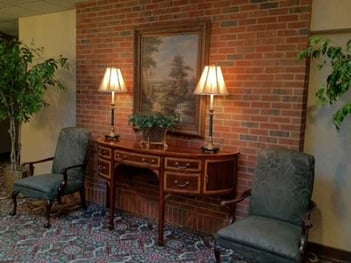 Interior shot of Crowell Brothers Funeral Home