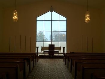 Interior shot of Crowell Brothers Funeral Home