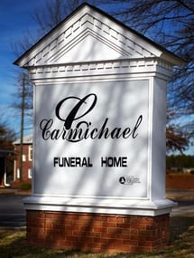 Exterior shot of Carmichael Funeral Homes