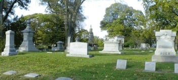 Exterior shot of Woodside Cemetery