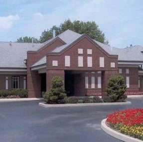 Exterior shot of Routsong Funeral Home