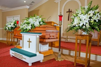 Interior shot of Ponders Funeral Homes Calhoun