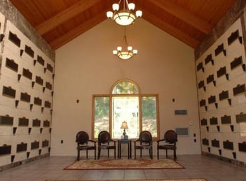 Interior shot of Meadowbrook Memory Garden