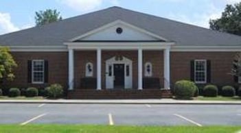 Exterior shot of Hughes & Wright Funeral Home