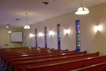 Interior shot of Hardage-Giddens Rivermead Funeral Home