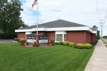 Exterior shot of West-Kjos Funeral Home