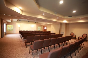 Interior shot of West-Kjos Funeral Home