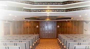 Interior shot of Wight Comes Sogn Funeral Chapel