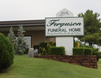 Exterior shot of Ferguson Funeral Home