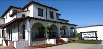 Exterior shot of Ave Maria Memorial Chapel