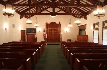 Interior shot of Habing Family Funeral Home