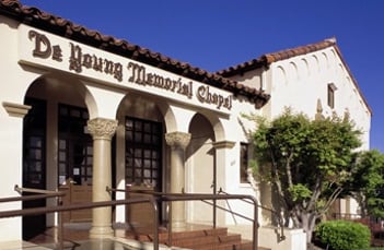 Exterior shot of Deyoung Funeral Chapels