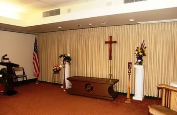 Interior shot of Honaker Funeral Home