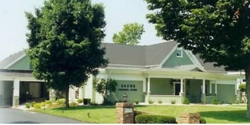 Exterior shot of Brown Funeral Home