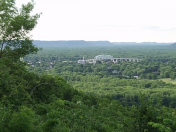 View of Wabasha in the Mississippi River Valley