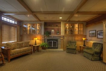 Interior shot of West Funeral Home