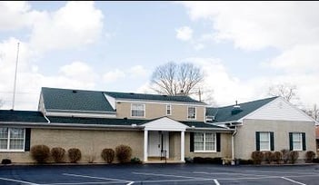 Exterior shot of Charles C Young Funeral Home