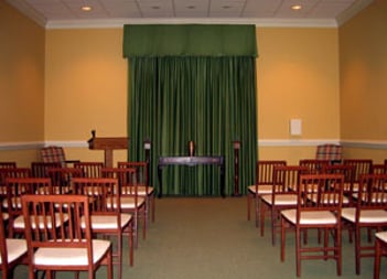 Interior shot of Cremation Society of Virginia