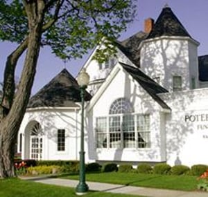 Exterior shot of Potere-Modetz Funeral Home