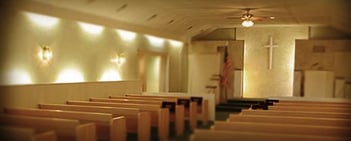 Interior shot of Olinger Woods Chapel