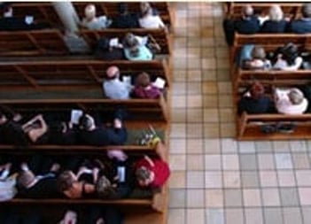 Interior shot of Langeland Memorial Chapel