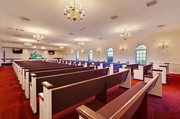 Interior shot of Johnson Funerals and Cremations