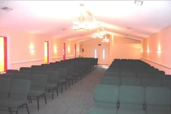 Interior shot of Lea & Pope Funeral Home