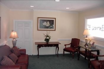 Interior shot of Lea & Pope Funeral Home