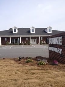 Exterior shot of Burke Mortuary