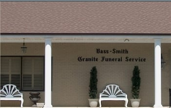 Exterior shot of Bass-Smith Funeral Home