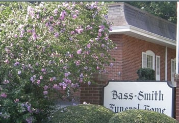 Exterior shot of Bass-Smith Funeral Home