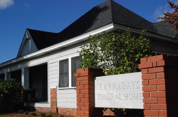 Exterior shot of Kannaday's Funeral Home