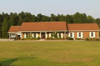 Exterior shot of Peoples Funeral Home of Whiteville Incorporated