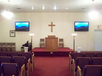 Interior shot of Crisp Funeral Home