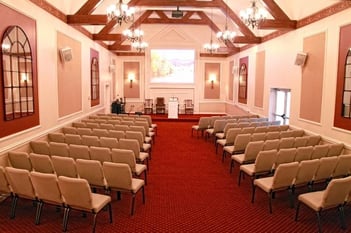 Interior shot of Forest Lawn Memorial Park