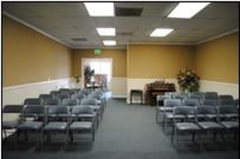 Interior shot of Eden View Funeral Chapel