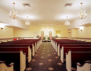 Interior shot of Carolina Memorial Park Funerals & Cremations