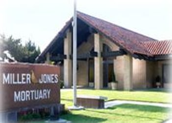 Exterior shot of Miller Jones Mortuary