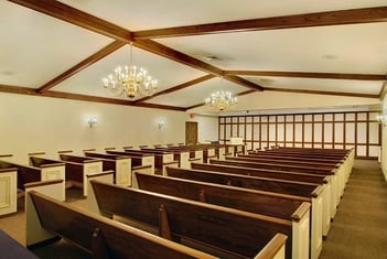 Interior shot of Cason Monk-Metcalf Funeral Directors