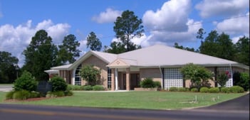 Exterior shot of Johnson-Quimby Funeral Home