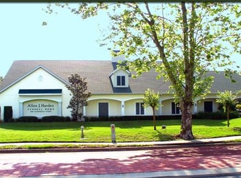 Exterior shot of Allen J Harden Funeral Home