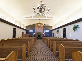 Interior shot of Thomas Miller Mortuary, Incorporated