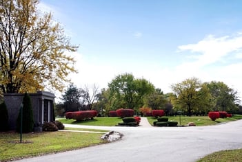 Exterior shot of Evergreen Cemetery