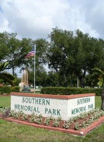 Exterior shot of Southern Memorial Park