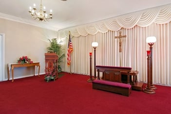 Interior shot of Kraeer Funeral Home