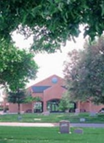 Exterior shot of South East Lawn Memorial Park & Mortuary