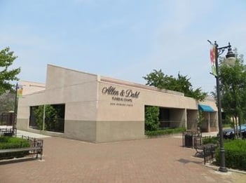 Exterior shot of Allen & Dahl Funeral Chapel