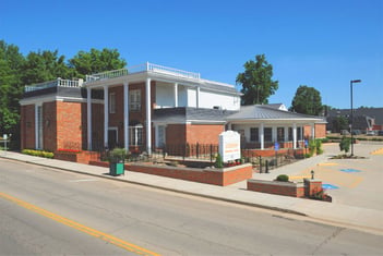 Exterior shot of Cozean Memorial Chapel