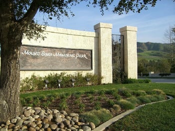 Front entrance gate at Mount Sinai Simi Valley
