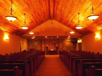 Interior shot of Brandon G Thompson Funeral Home